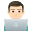 Man technologist: light skin tone :man_technologist_tone1: 👨🏻💻