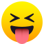 Squinting face with tongue :stuck_out_tongue_closed_eyes: 😝