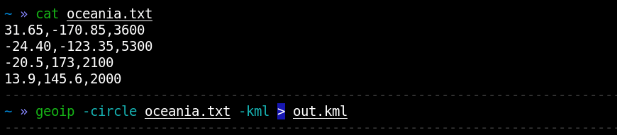 Рисунок 6. Поиск всех сетей по географическим координатам
