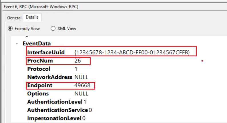 Рисунок 21. Вызов функции NetrServerAuthenticate3 (Opnum 26)