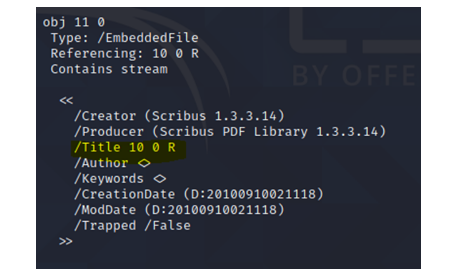 Структура obj 11