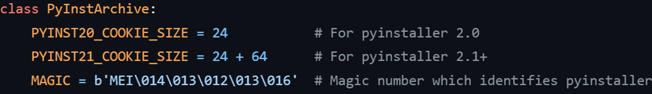 Фрагмент pyinstxtractor.py