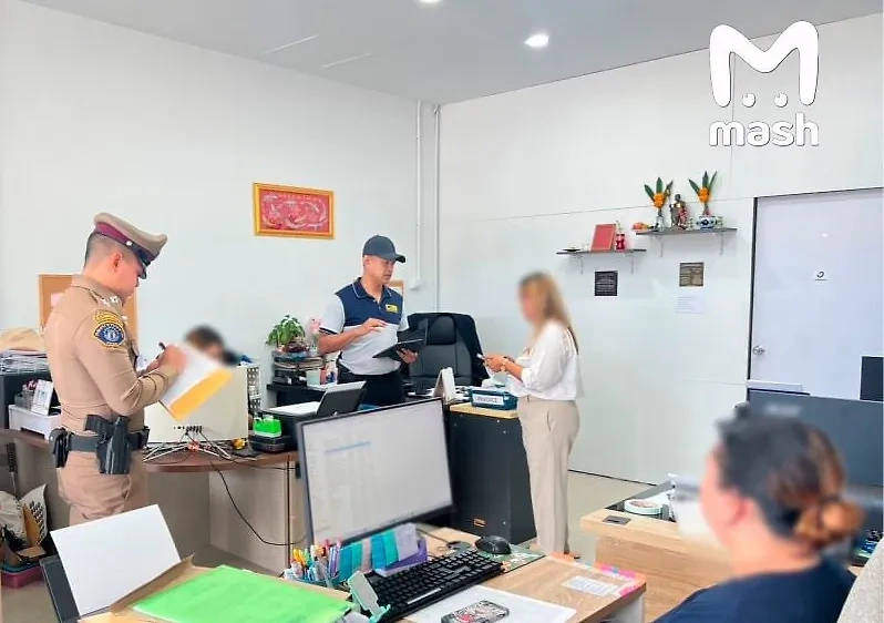 В Таиланде задержаны сотрудники российских фирм, занимавшиеся мошенничеством. Обложка © Telegram / Mash