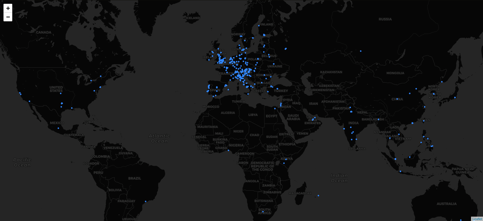 Рисунок 22. Просмотр сетей, найденных по имени на карте