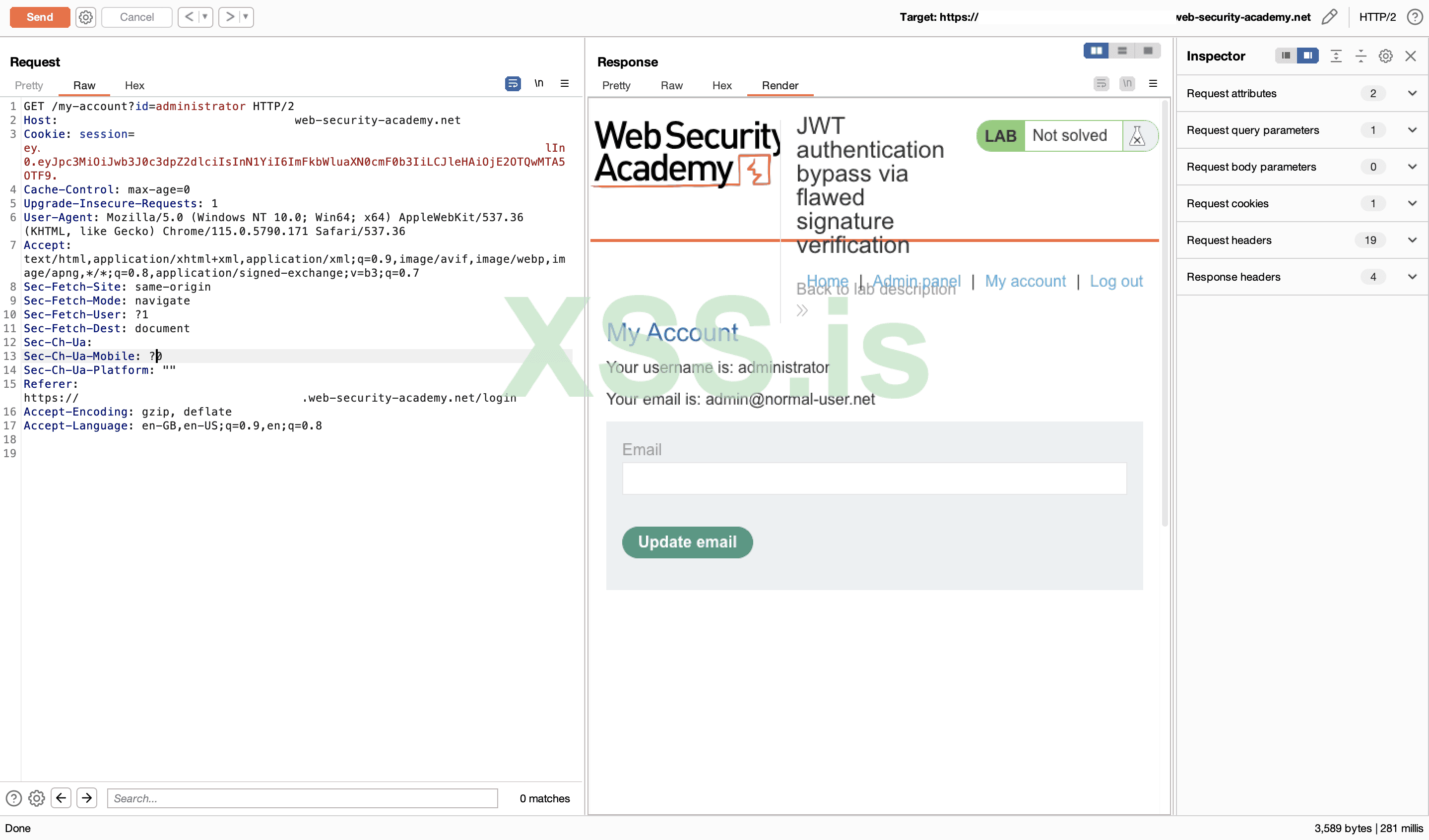 Изображение [14]: Ввод нового JWT.