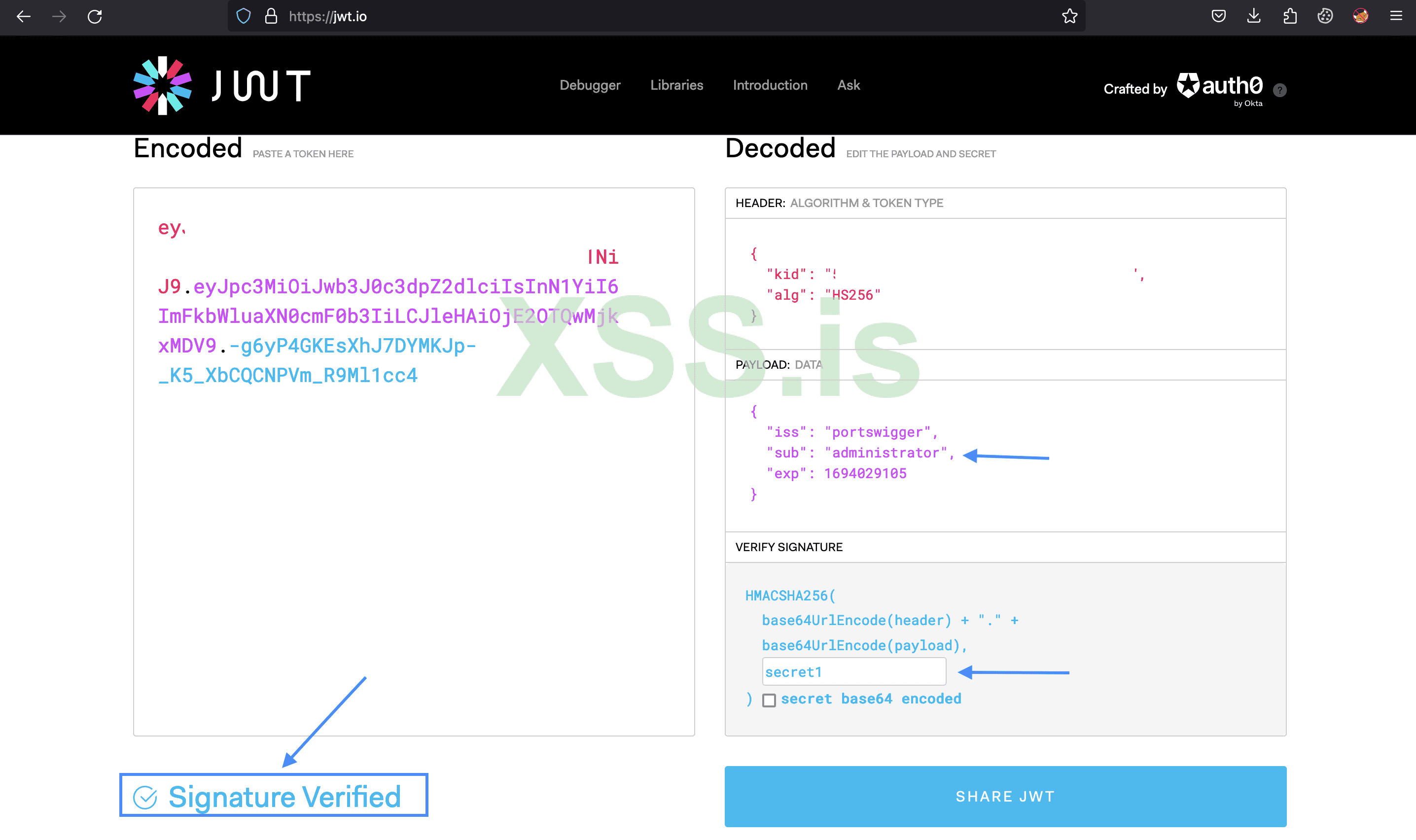 Изображение [17]: Редактирование JWT