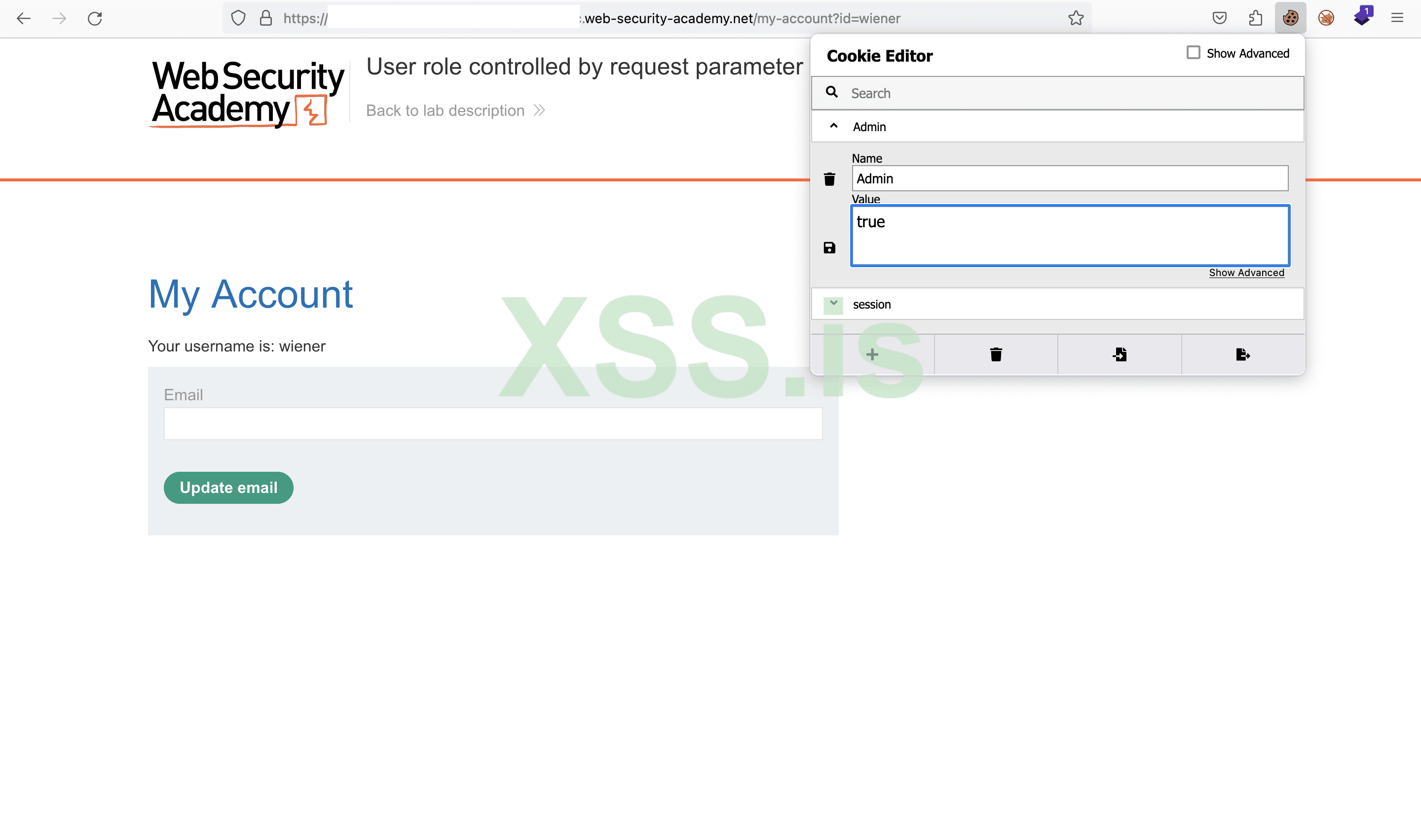 Изображение [4]: Редактирование cookie