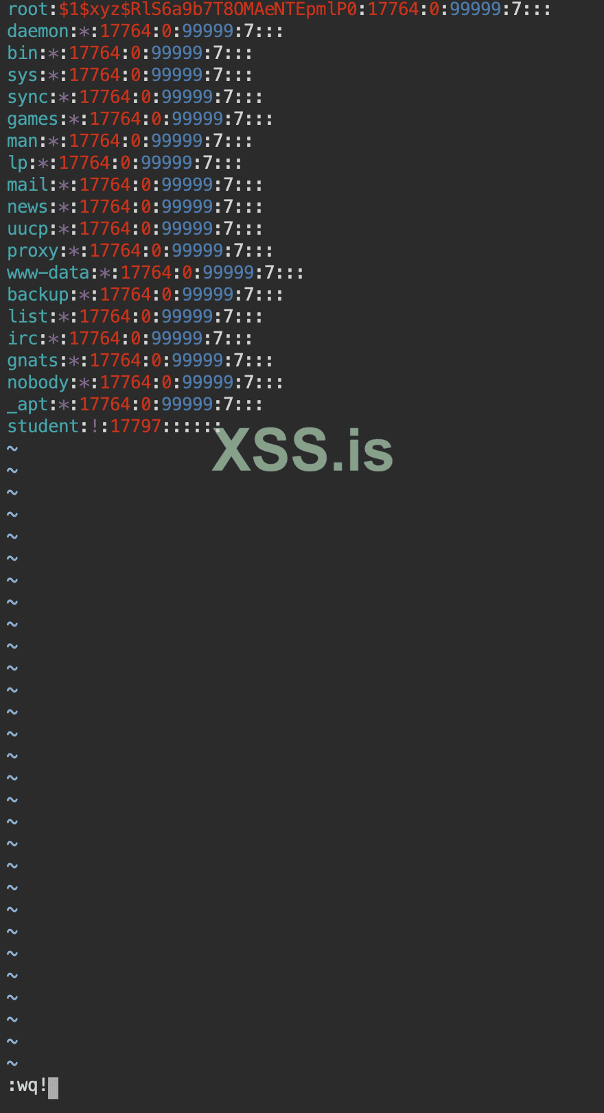 Изображение [21] :Редактирование пароля пользователя root