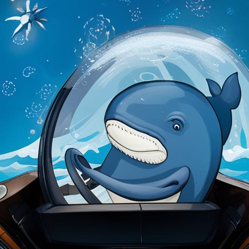 Кит за рулем автомобиля. Шутка._Kandinsky 3.0.jpg