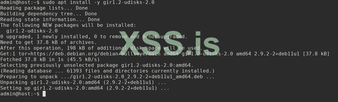 sudo apt install gir1.2-udisks-2.0