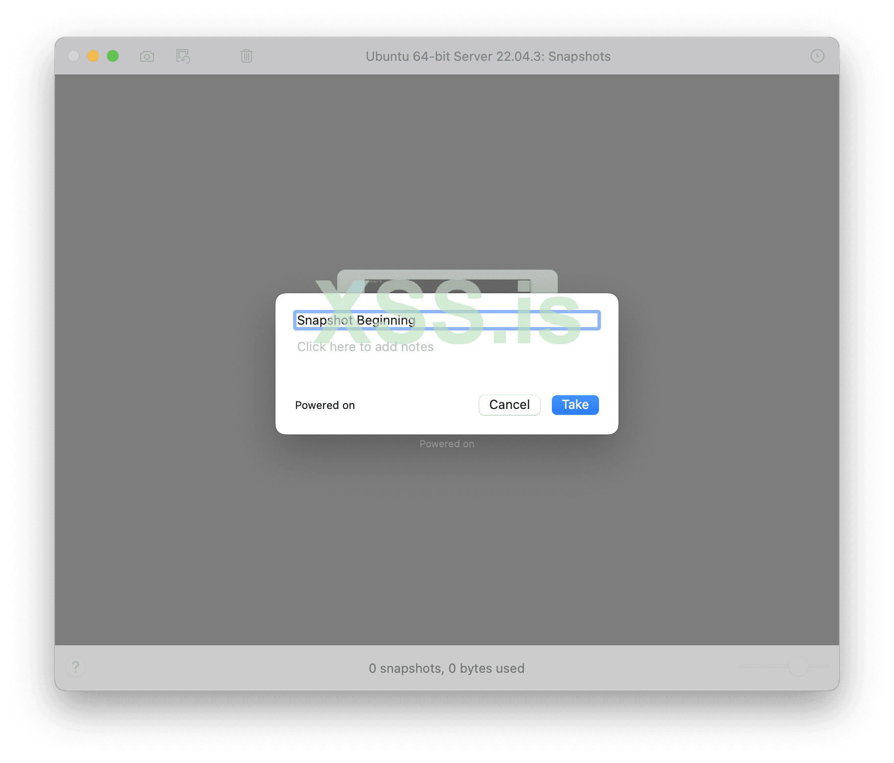 Изображение [26]: Создание моментального снимка (snapshot)