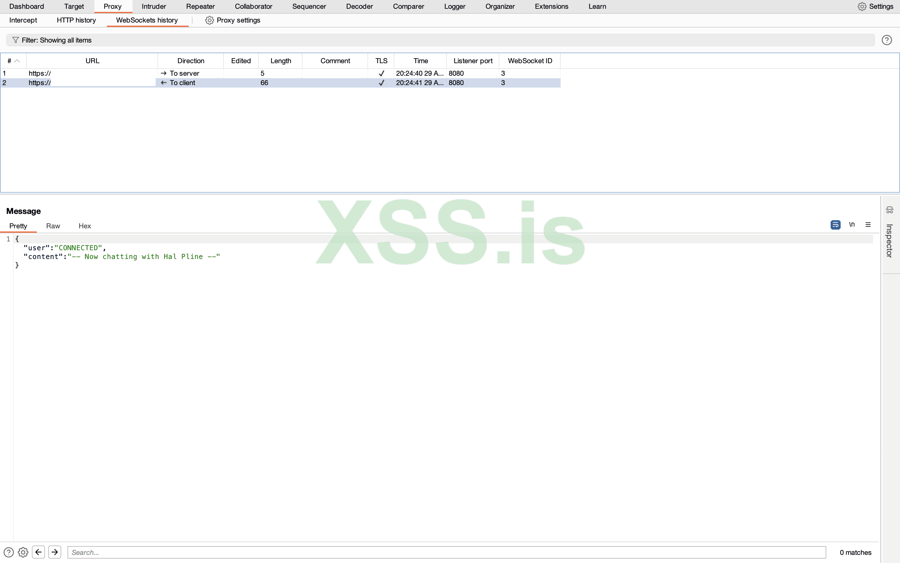 Изображение [6]: Ответ Websocket