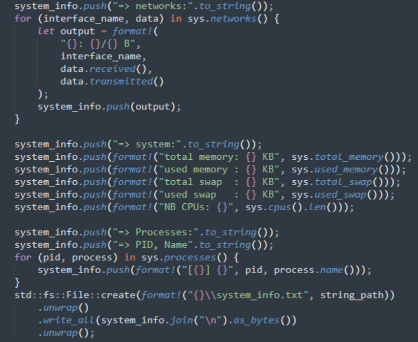Сбор информации о хост-системе