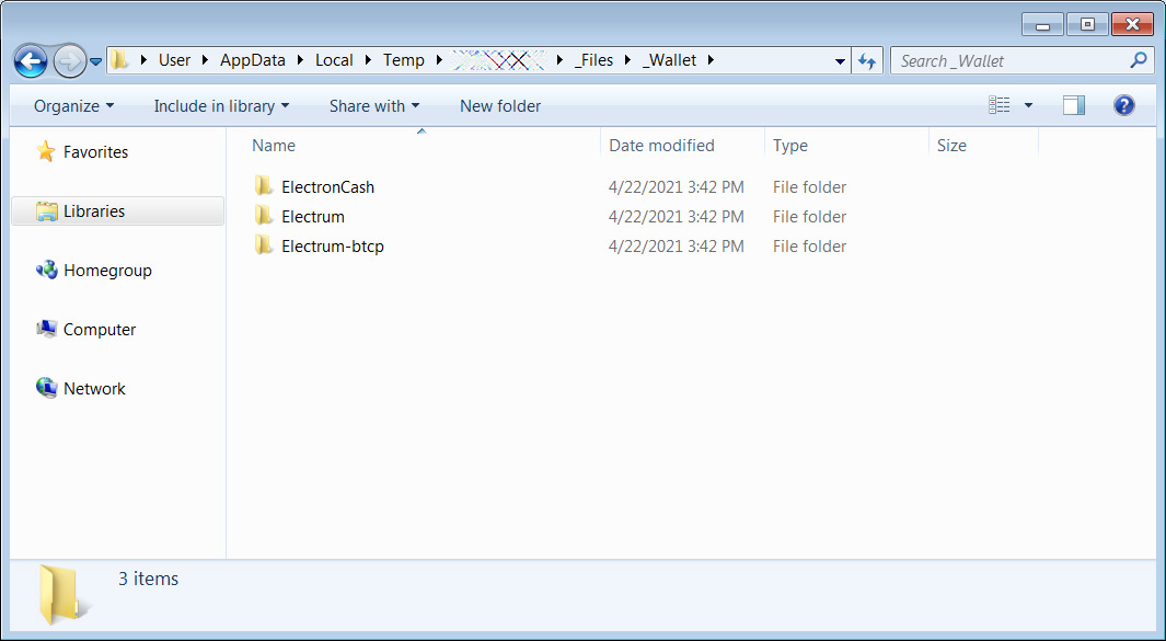 Stealing cryptocurrency wallets